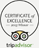 Tripadvisor Certificate of Excellence