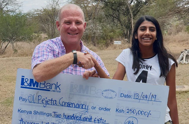 13-year-old girl raises money for Ol Pejeta’s armed rangers